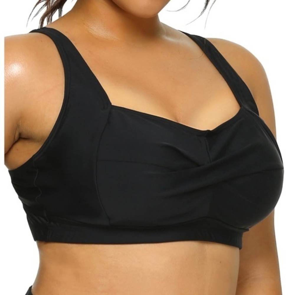 DACI twist front Push up Bikini full coverage bathing suit Bralette Medium